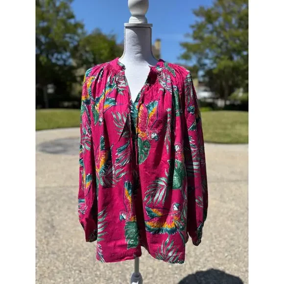 MSRP $85 NWOT Crown and Ivy Toucan Tropical Print Size 4X ~ SAME DAY SHIP - Picture 2 of 7